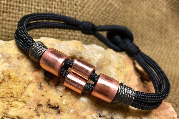 Handmade USA Copper tube/beaded Paracord by Paracordcrazie on Etsy