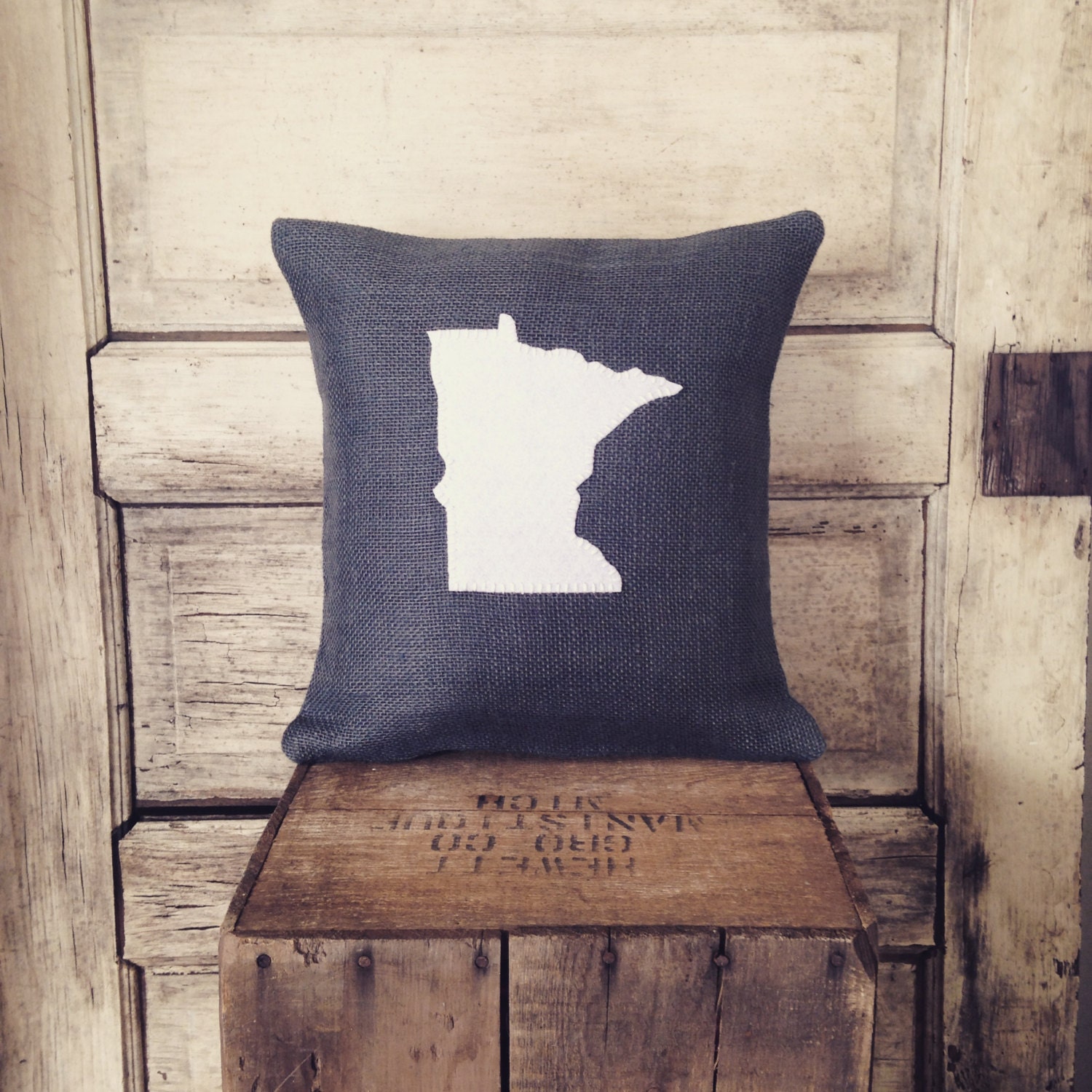 Minnesota Home State Pillow Avialable in by reprizedesigns on Etsy