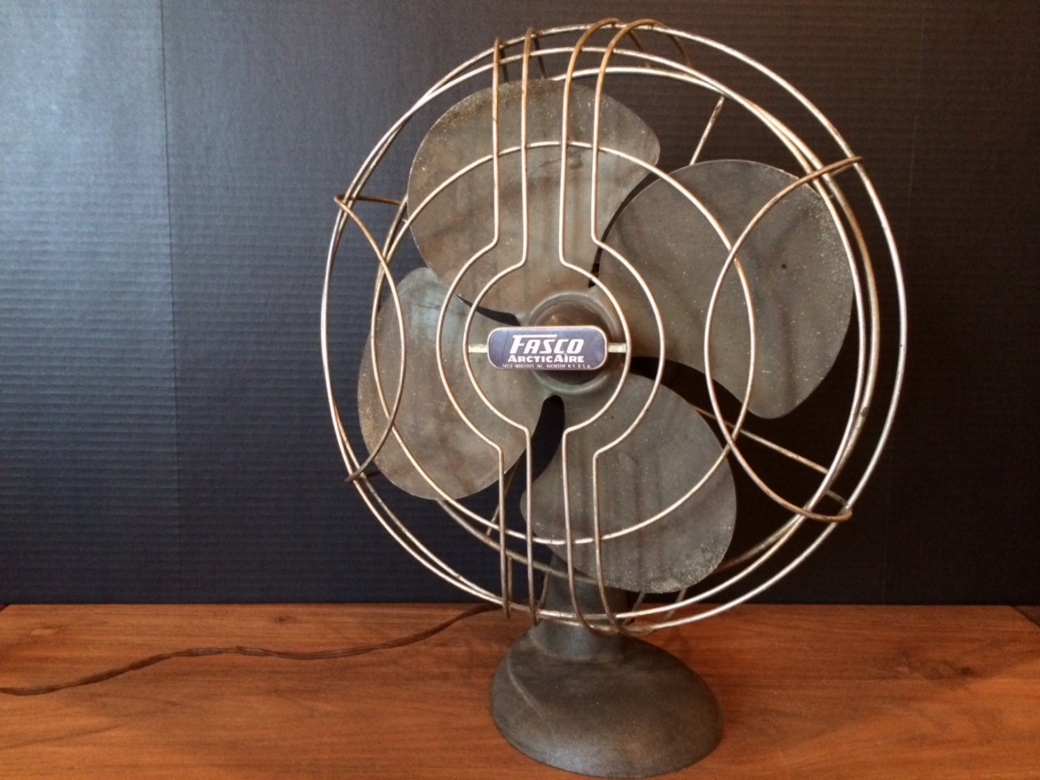 Vintage Fasco Fan Arctic Aire Rochester New by PurveyorsVintage