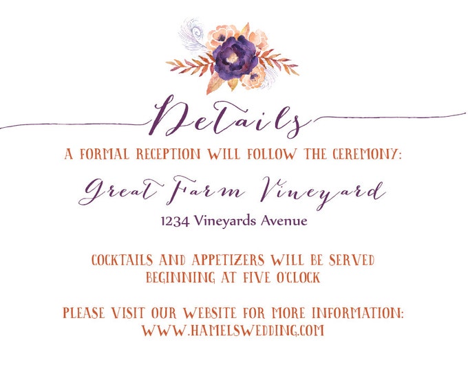 Wedding Invitation, Wedding RSVP card, Wedding custom invitation, Marriage DIY Personalized, Vintage,floral. Printable wedding invitation