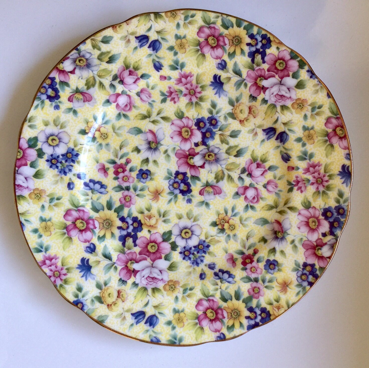 Chintz Collection Plate By Royale Garden by HappyLilac on Etsy
