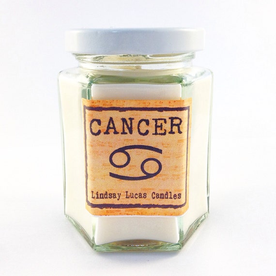 Cancer Scented Candle. Star Sign Candle. by LindsayLucasCandles