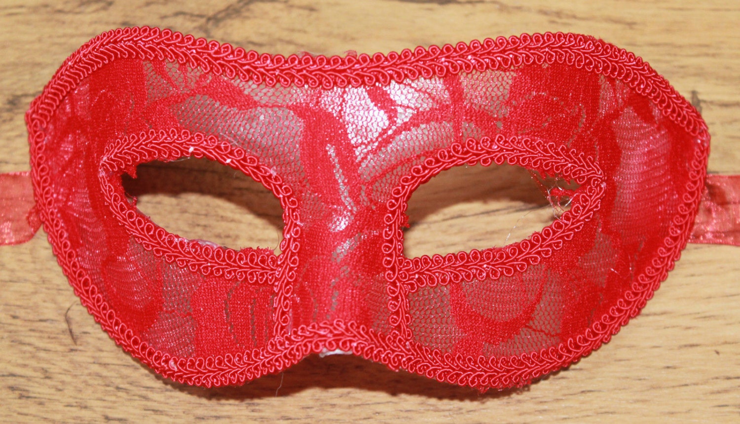 Red Lace Masquerade Mask for Masked Ball