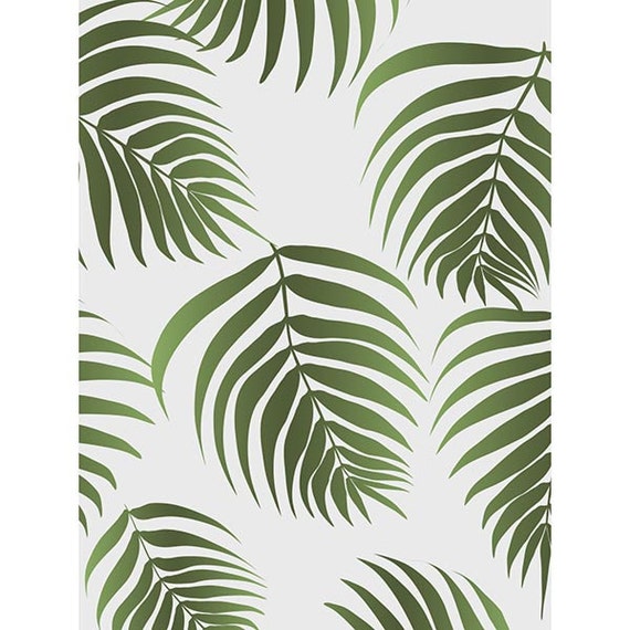 Printable Green Tropical Leaf Print Pattern by RepublicaDeCali