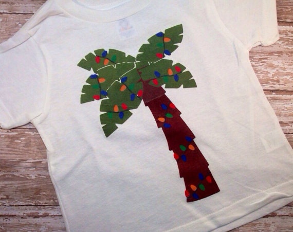 palm tree christmas tree holiday xmas tshirt or onesie palm tree christmas tree holiday xmas tshirt or onesie