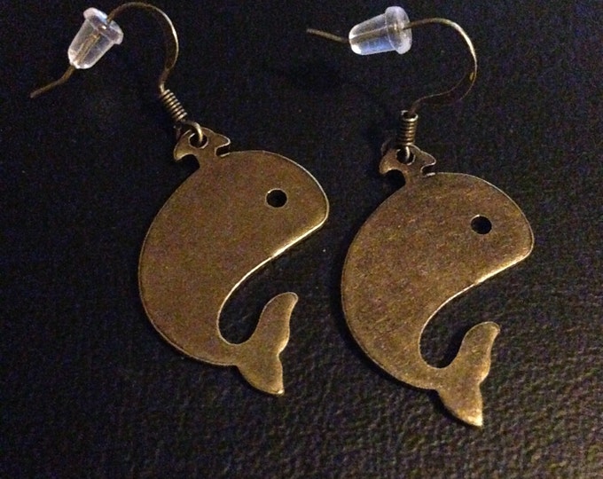 Whale earrings