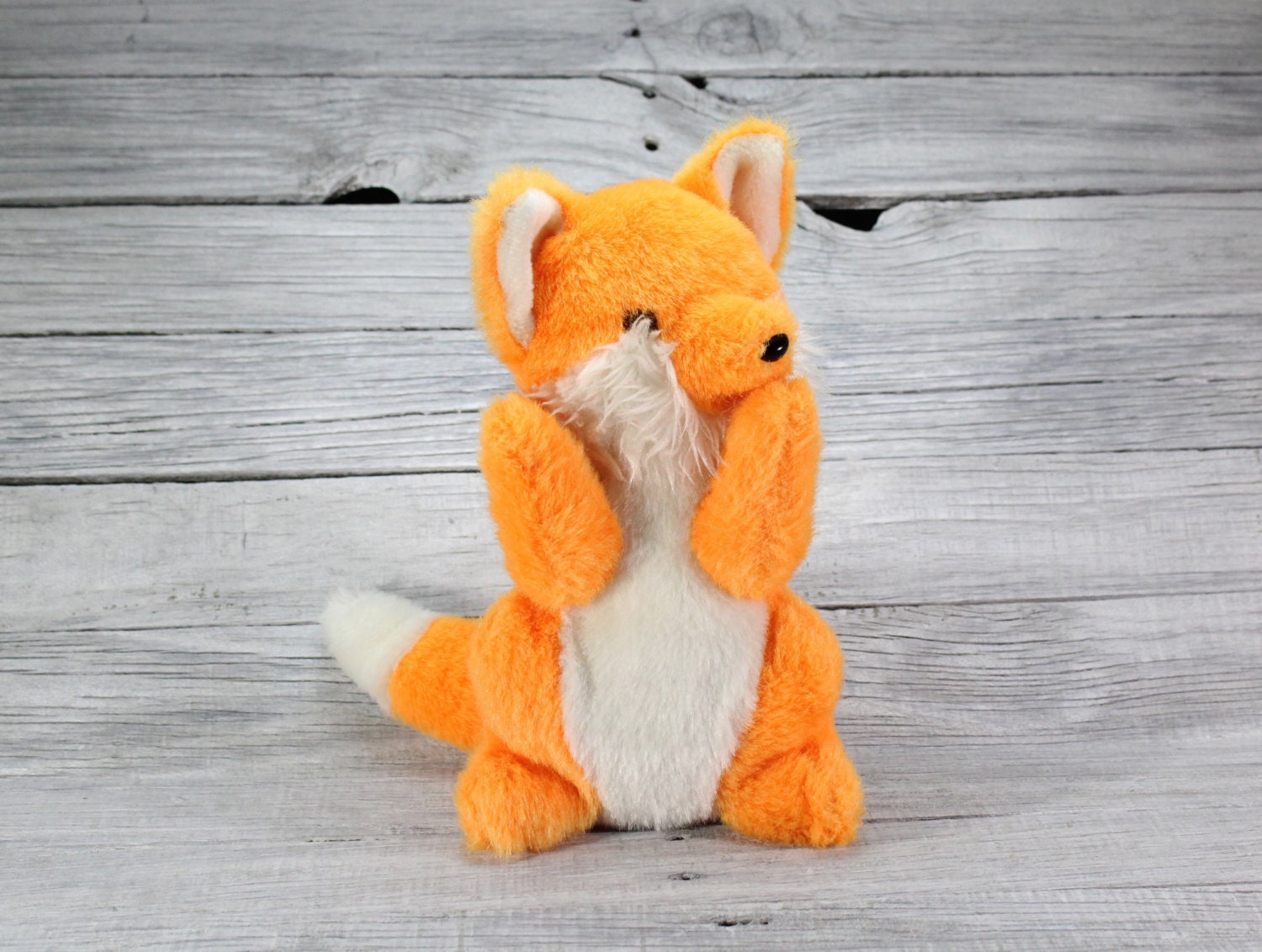 Vintage 90s fox stuffed animal plush toy Vintage Stuffed