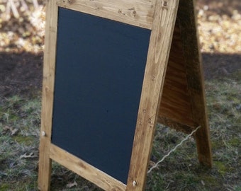 A-Frame Chalkboard Large Chalkboard Standing Chalkboard Rustic chalkboard Restaurant signs Wood chalkboard Reclaimed wood Chalkboard sign