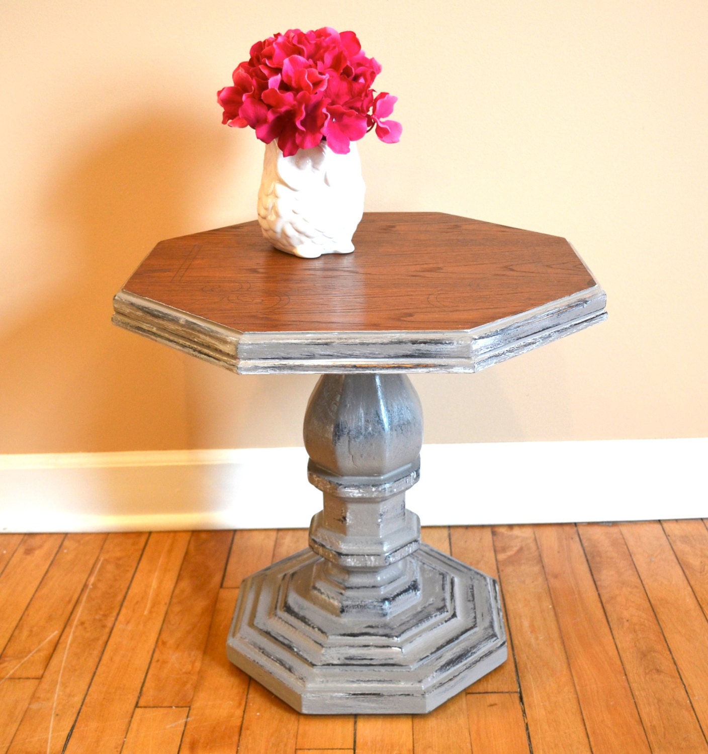 Distressed Gray Side/Accent Table Haute Juice