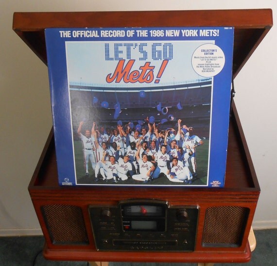 Vinyl Record New York Mets Let's Go Mets by TheVinylStraw