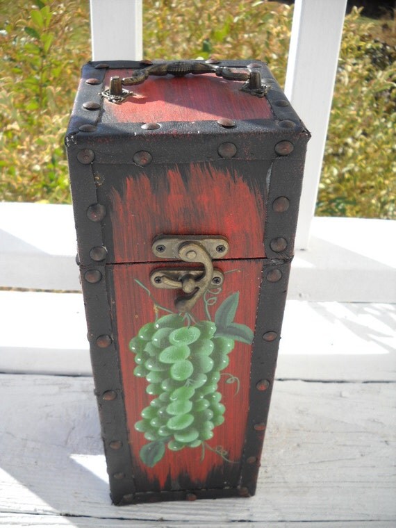Wooden Decorative Wine Box Rustic Wine Holder Wine Box