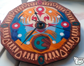 Wall Clock of Clock Town Tower Moon inspired on the The Legend of Zelda MM