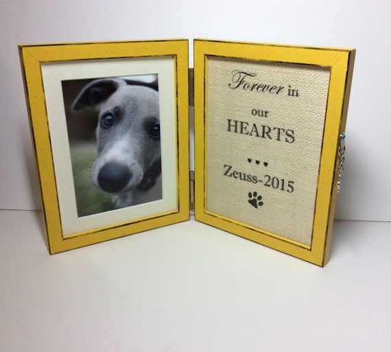 Pet memorial frame CUSTOMIZED pet loss photo frame by PicToFrame
