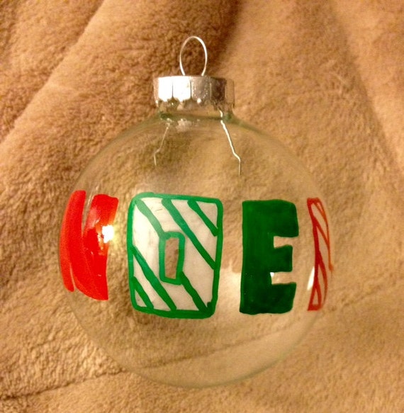 Items similar to Glass Christmas Ornaments on Etsy