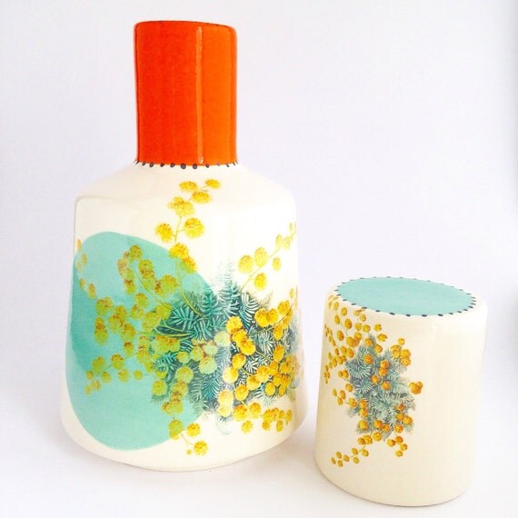 Ceramic Bottle Handmade Ceramic Jar Water PitcherCeramics and
