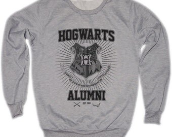 Hogwarts Alumni Harry Potter Hogwarts Quidditch Team Festival Retro VTG Jumper Sweater Sweatshirt Long Sleeve Crewneck Round neckline S M L