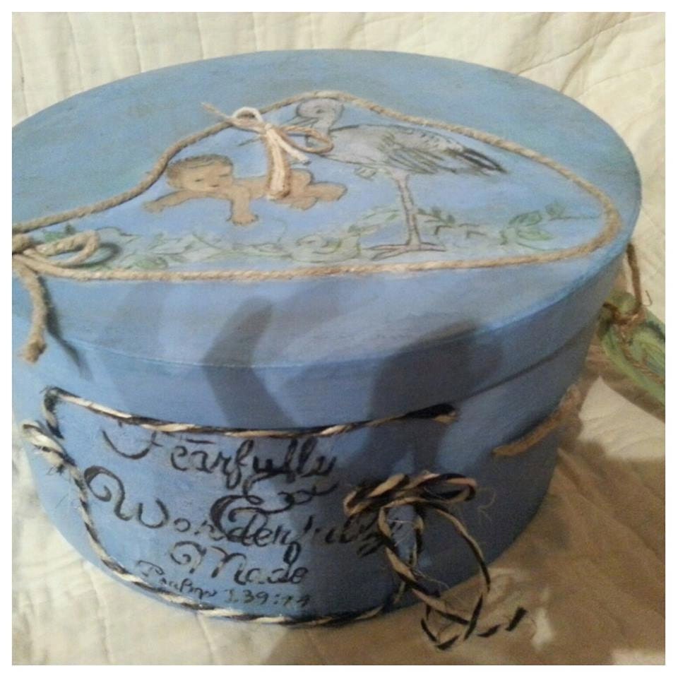New Born Baby Keepsake Memory Box by PaintersPlayhouse on Etsy