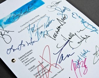 Pretty Little Liars TV Script with Signatures/Autographs Reprint