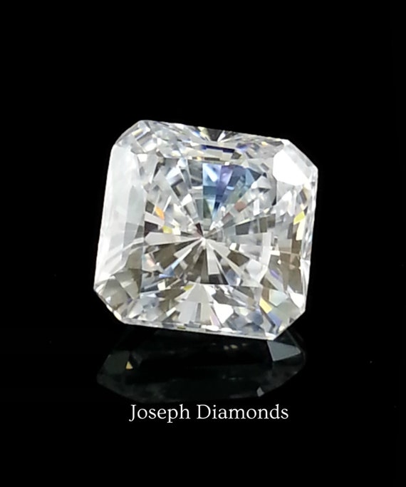 RADIANT SQUARE cut Lannyte Lab Created Diamond D-If Clarity