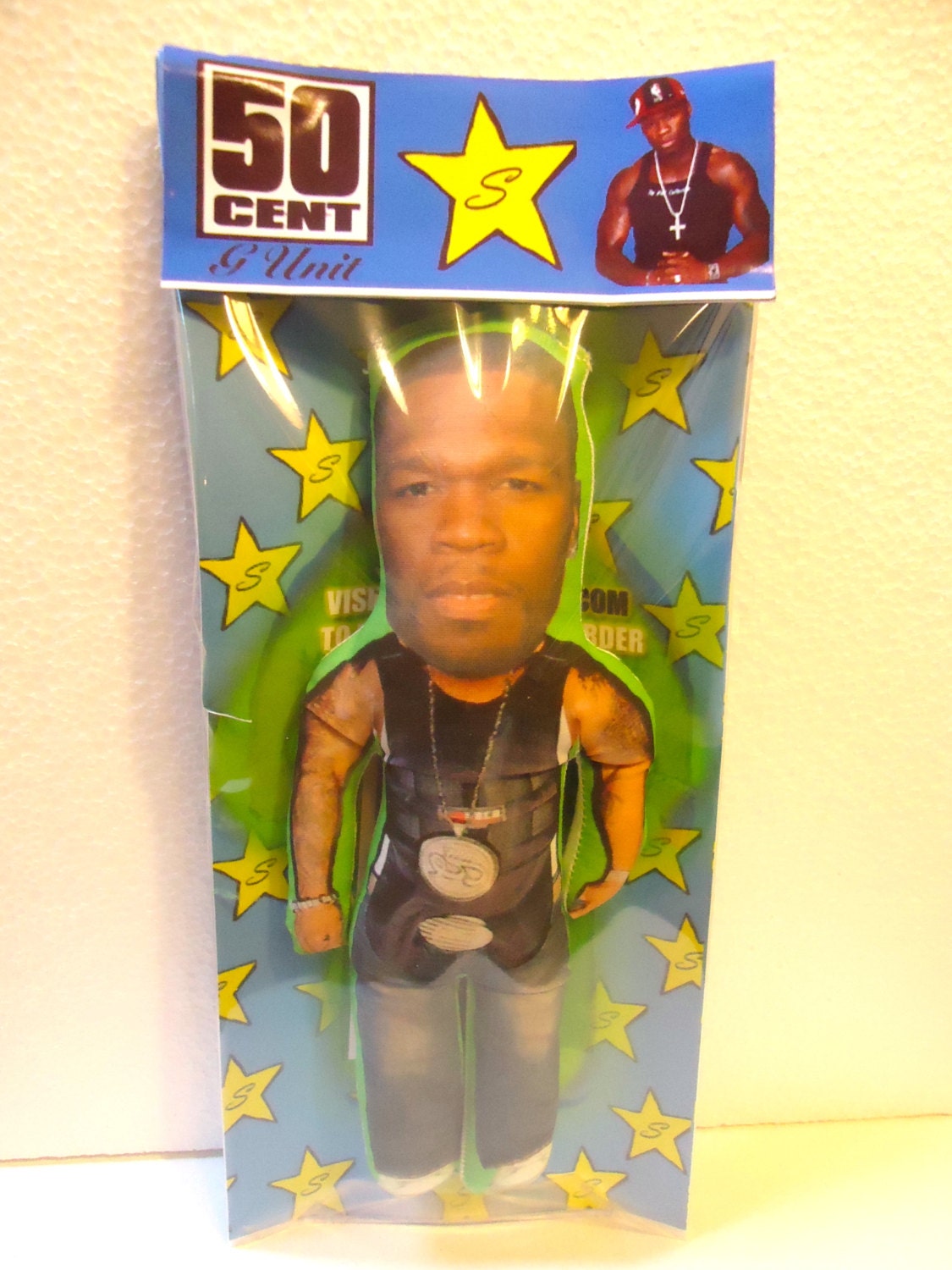 50 Cent Curtis Jackson Stuffed Star Toy By Stuffedstarsdotcom 9746