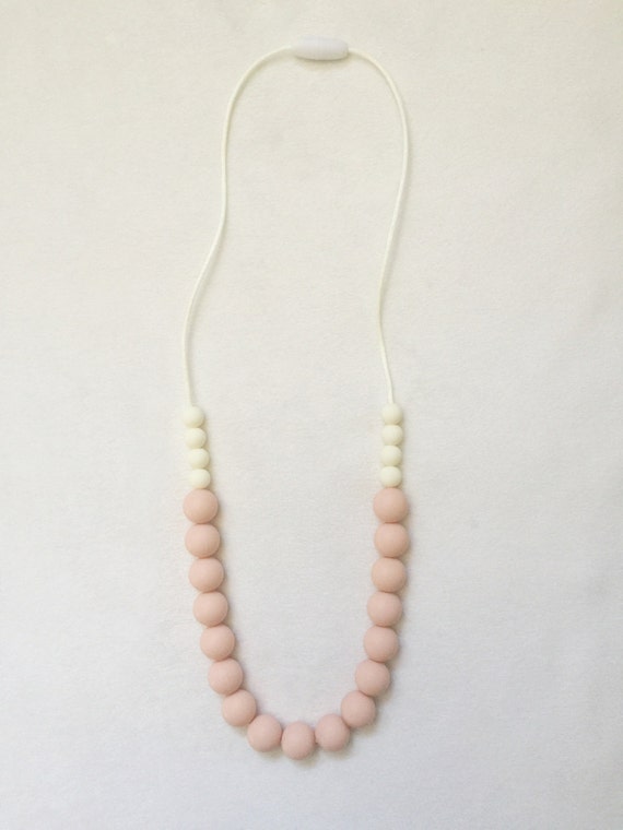 Silicone Teething Necklace Nursing Necklace by JewelsforJuliet