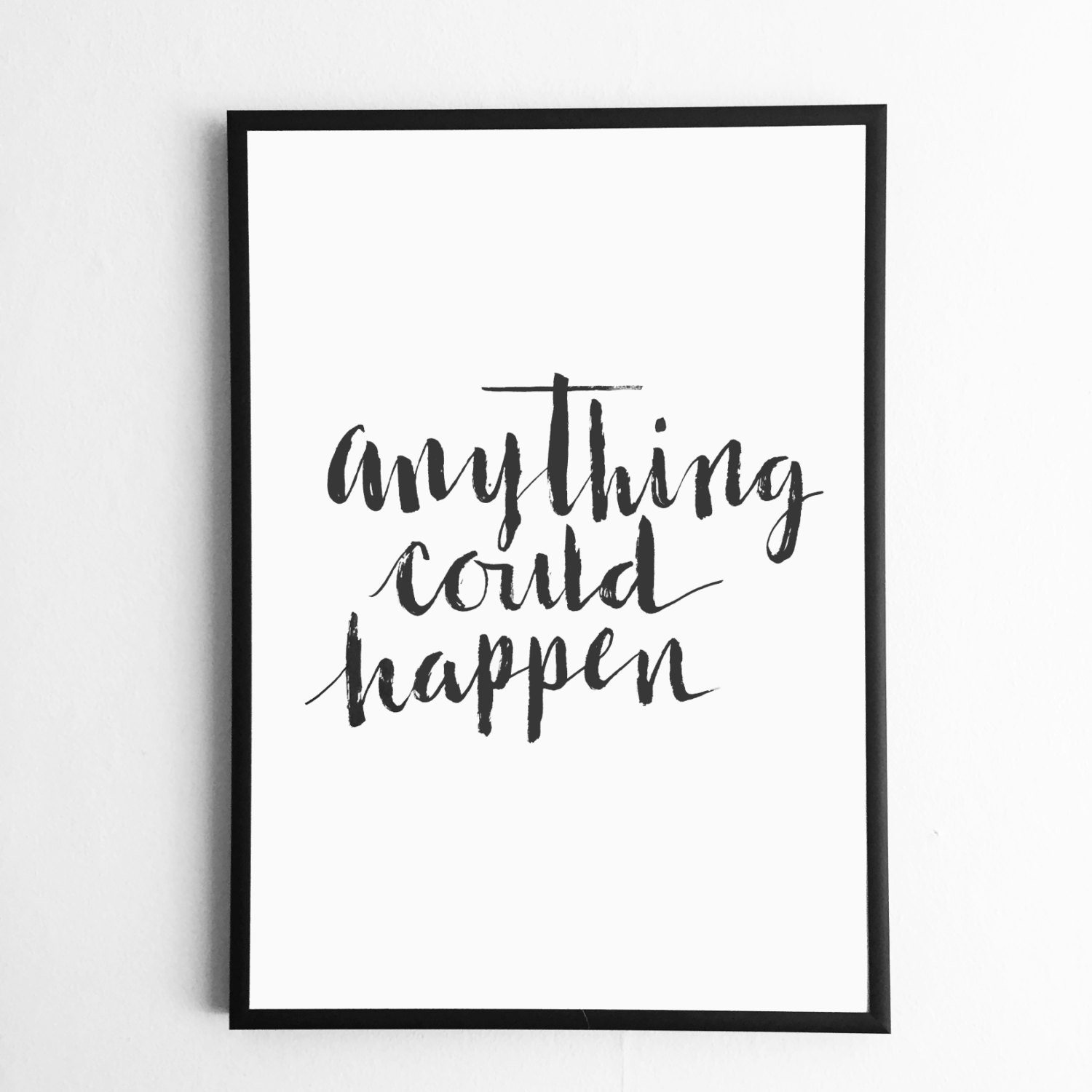 modern calligraphy diy printable inspirational quote