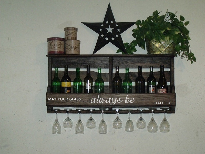 CHRISTMAS Gift Wine Rack with engraved quote May by myWineRack
