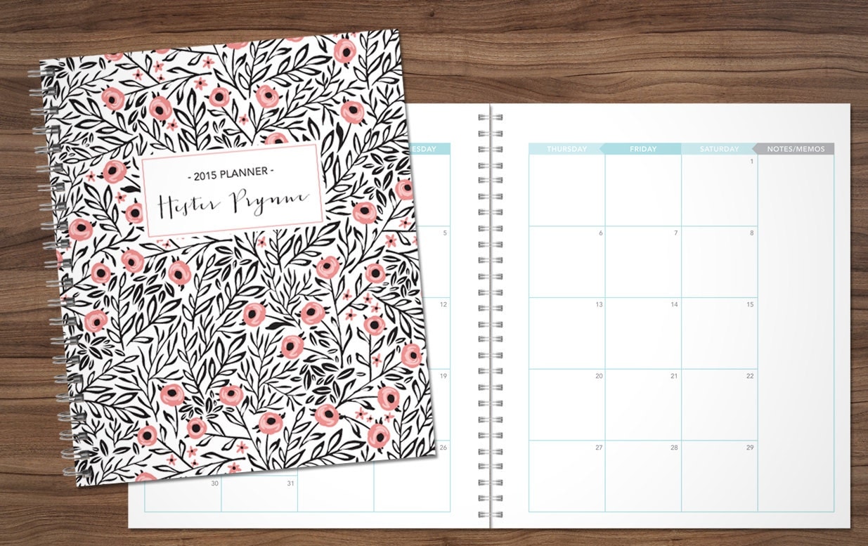 2015 MONTHLY planner custom planner month at a by SHPplanners