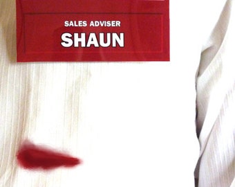 Shaun of The Dead. Fancy dress badge. Mary Also available. Can be personalised