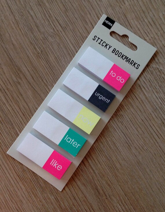 Set of Hema sticky bookmarks