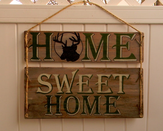 Home Sweet Home Door Hanger Wall Decor by OurLittleCountryShop