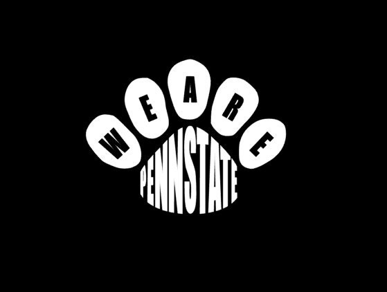 We Are Penn State Paw Print Decal for Window by PineappleMeCrazy