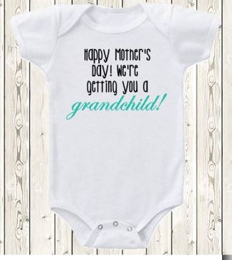 Mother's day pregnancy announcement idea for by The1stYearBaby