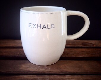 Inhale - exhale mug xl