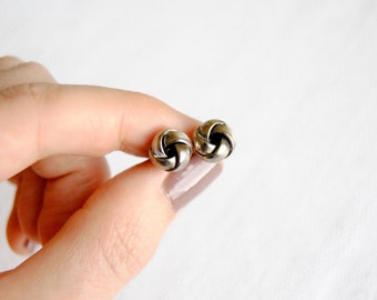 SALE - Silver Knot Earrings. Silver Stud Earrings. Gifts for Her. Gifts for Mom. Nautical Jewelry. Everyday Earrings. FREE Shipping in US