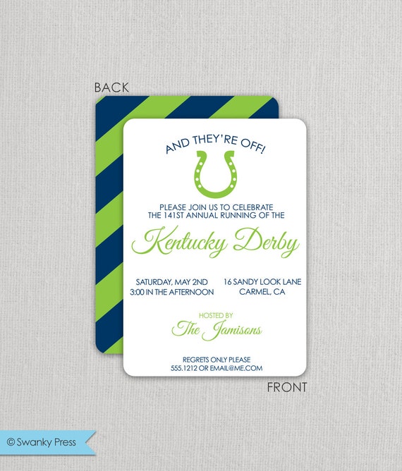 Derby Party Invitation Wording 5