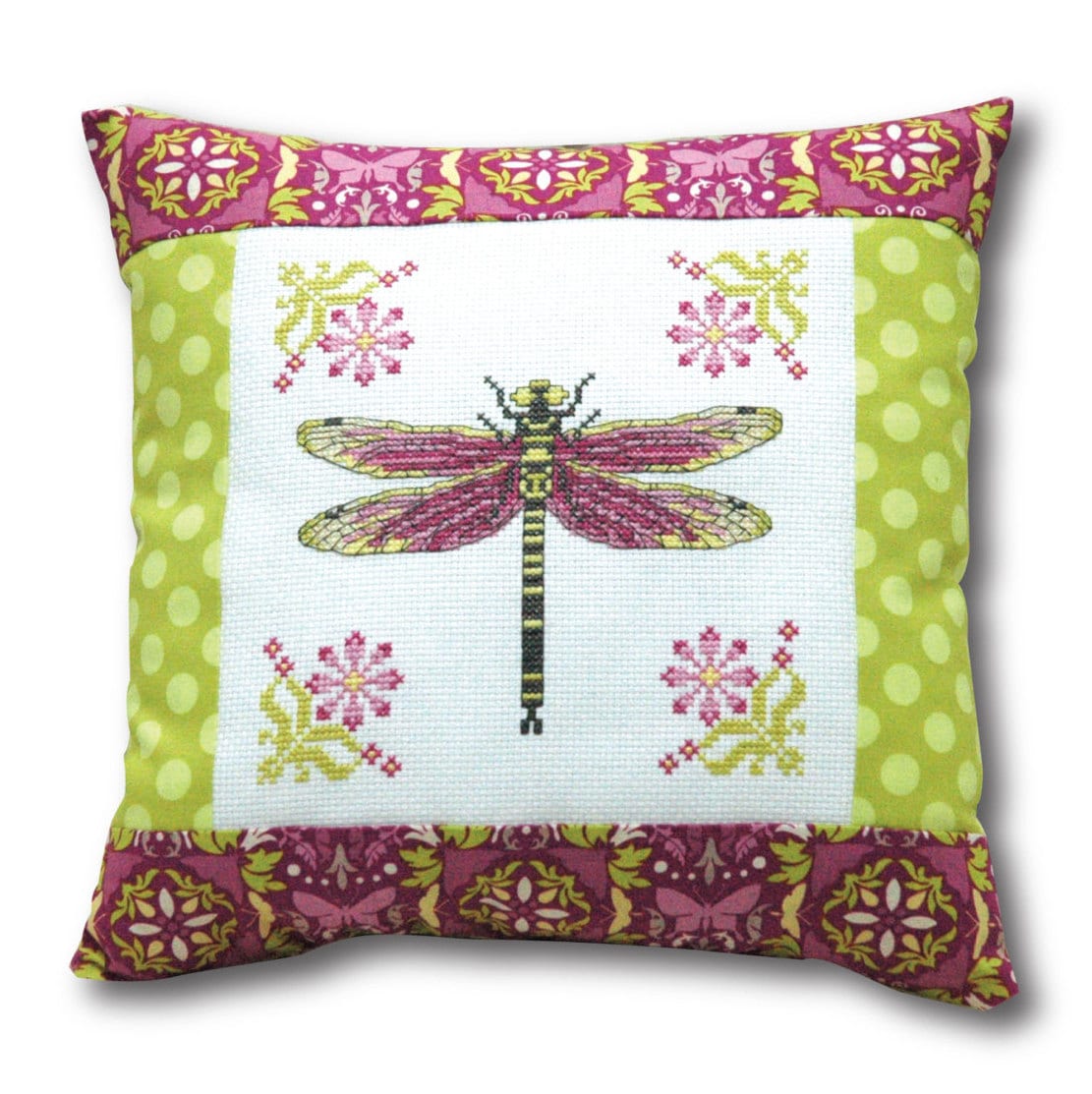 Dragonfly Pillow Cross Stitch Pattern Instant Download