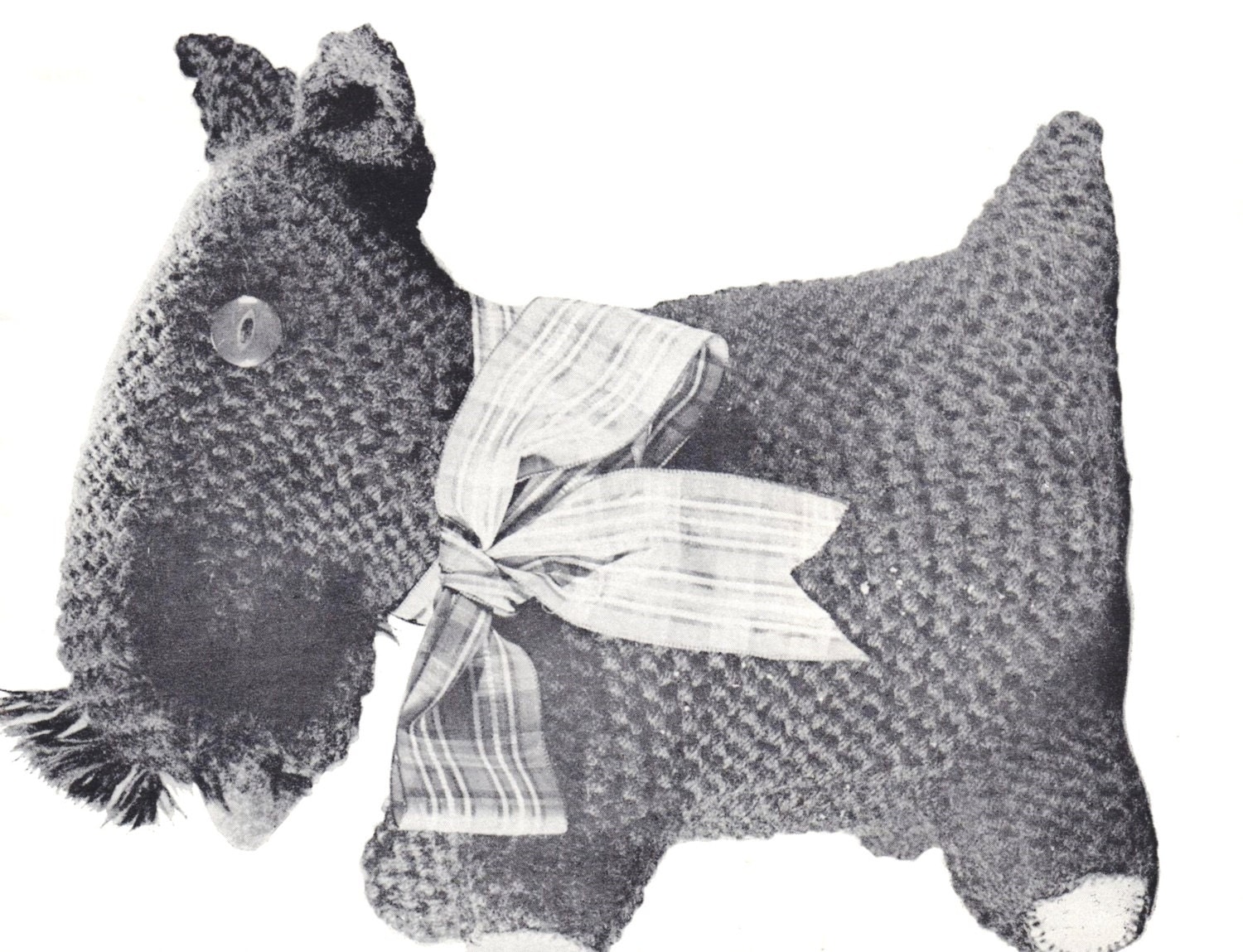 PDF Pattern / Knitting pattern Toy Scottie by LoveFromNewZealand
