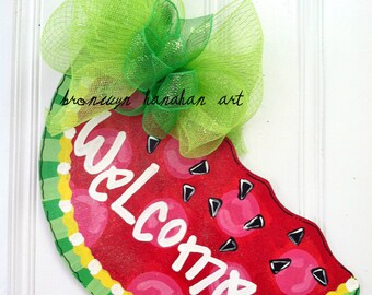 Sweet Slice of Summer Door Hanger - Bronwyn Hanahan Art