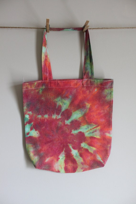 Tie Dye Tote Bag Dyed Market Bag Hand Dyed Grocery Bag