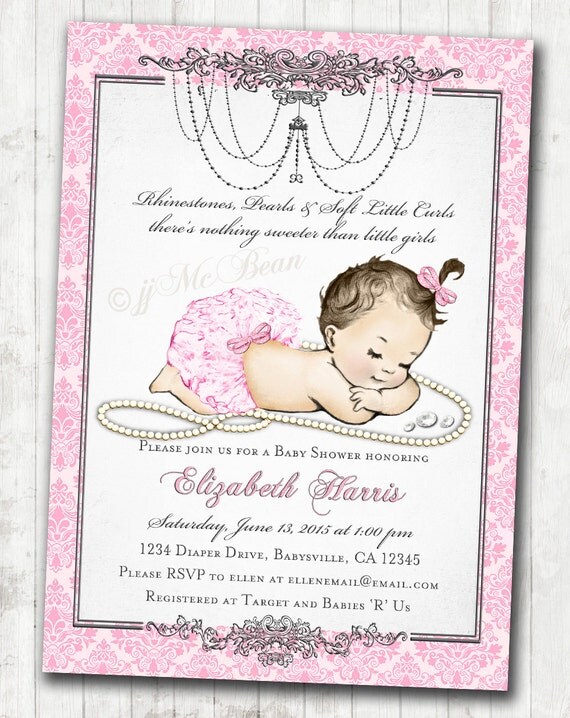 Baby Girl Invitations 8
