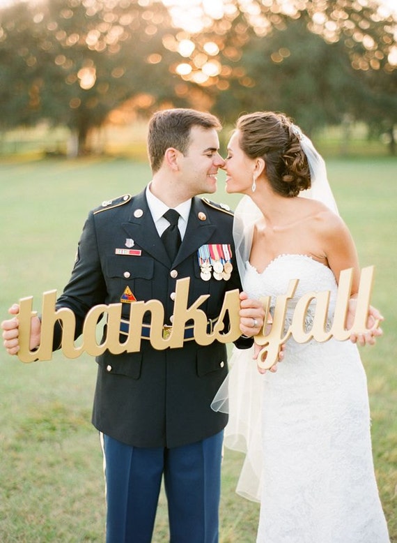 Wedding Sign Thanks Y'all Sign for Photography - Southern Wedding Thank You Sign - Thank You Card Prop (Item - TYL200)