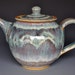 Stoneware Ceramic Handmade Teapot Pottery Green Blue Jade A