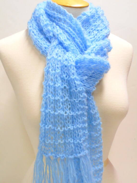soft blue scarf