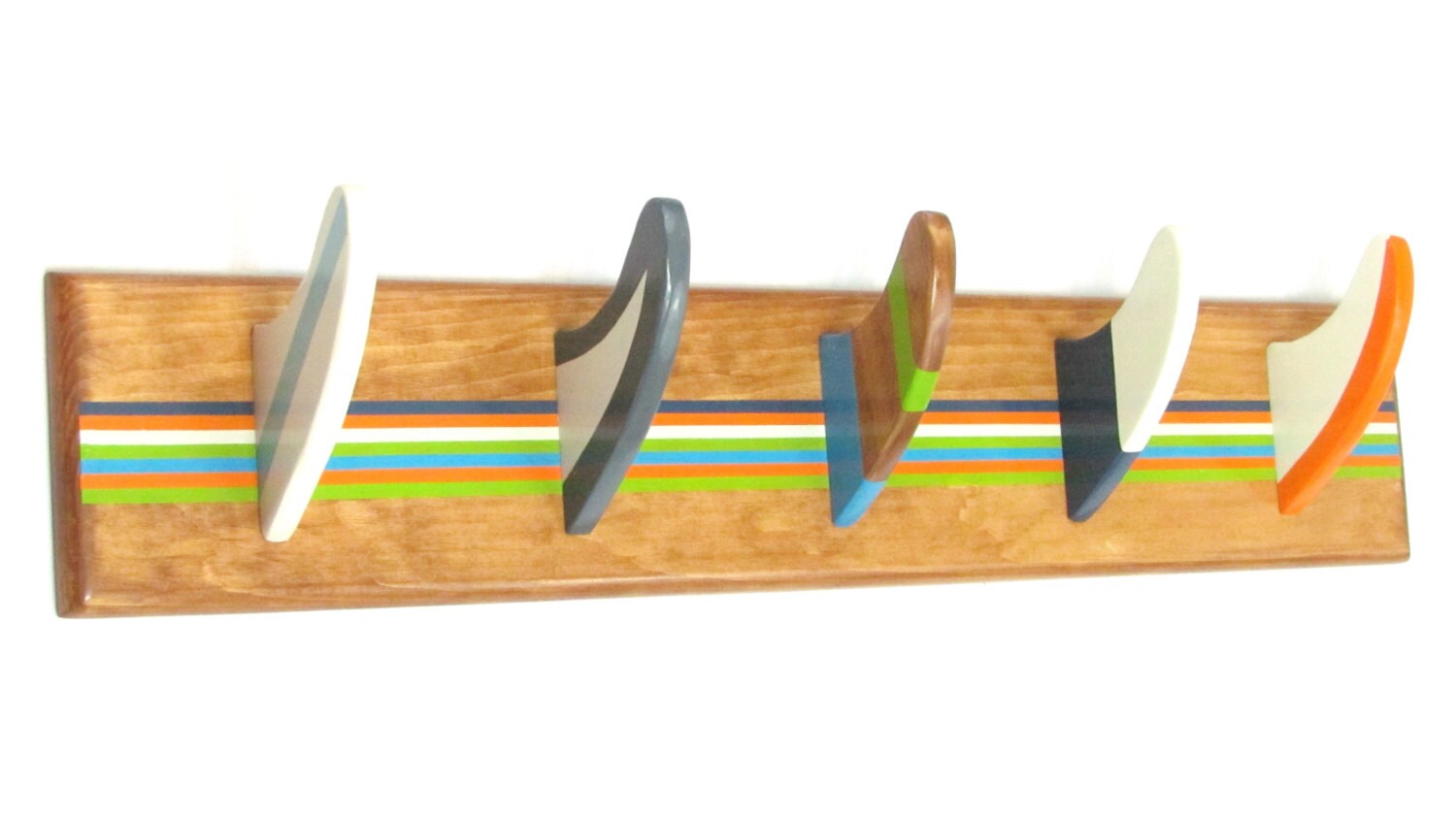 Surfboard Fin Coat Rack by MarkerSix on Etsy