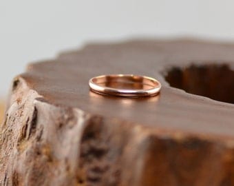 14k Rose Gold Wedding Band