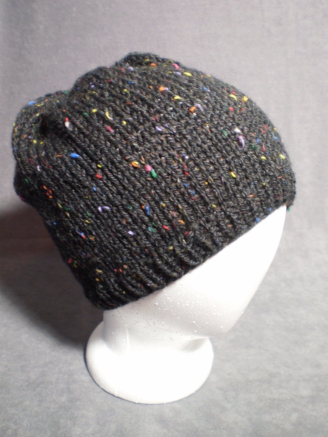 Black Wool Hat Men's Wool Hat in Black by mellowfury on Etsy
