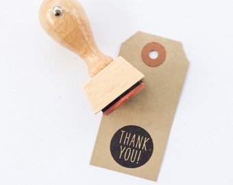 Thank You Stamp - modern thank you stamp - thank you rubber stamp - thanks stamp - K0002