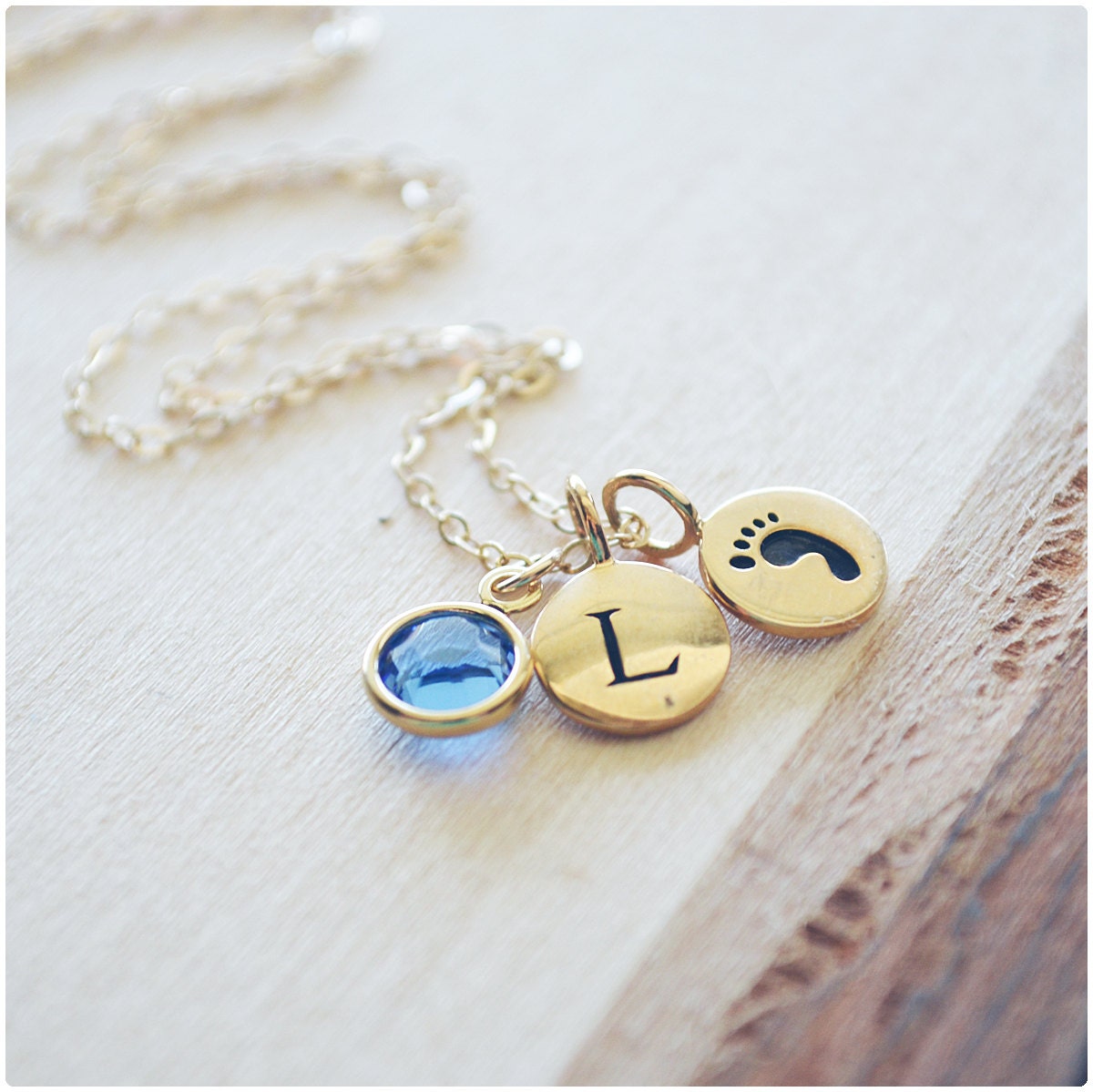 Mommy Necklace New Mom Jewelry Birthstone Necklace Baby