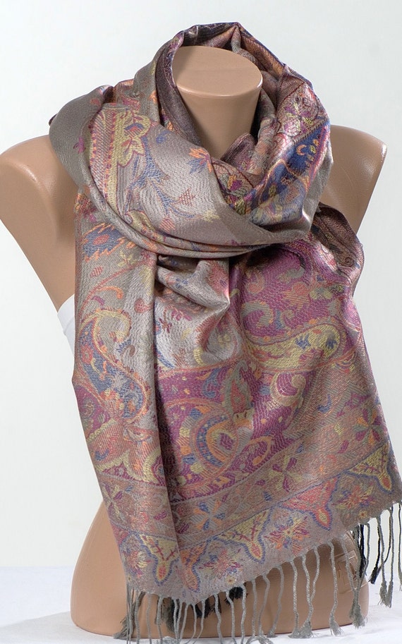 Items similar to LILAC VALENTINE Pashmina Scarf or Shawl or Neck Wrap ...